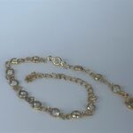 PULSEIRA ELOS CRISTAL DOURADO PREMIUM