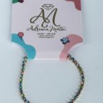 PULSEIRA INFANTIL ARCO ÍRIS BRILHO GOLD