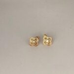 BRINCO BORBOLETA COM CRISTAIS GOLD