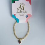 PULSEIRA INFANTIL MORANGUINHO DOURADO
