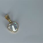 PINGENTE CORAÇÃO CRISTAL DELICADO GOLD
