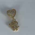 PINGENTE CORAÇÃO COM MENINO GOLD