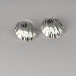 BRINCO CONCHA TEXTURIZADO PRATA 30