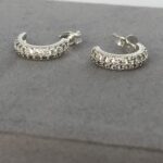 BRINCO ARGOLA ZIRCÔNIA ELEGANCE PRATA